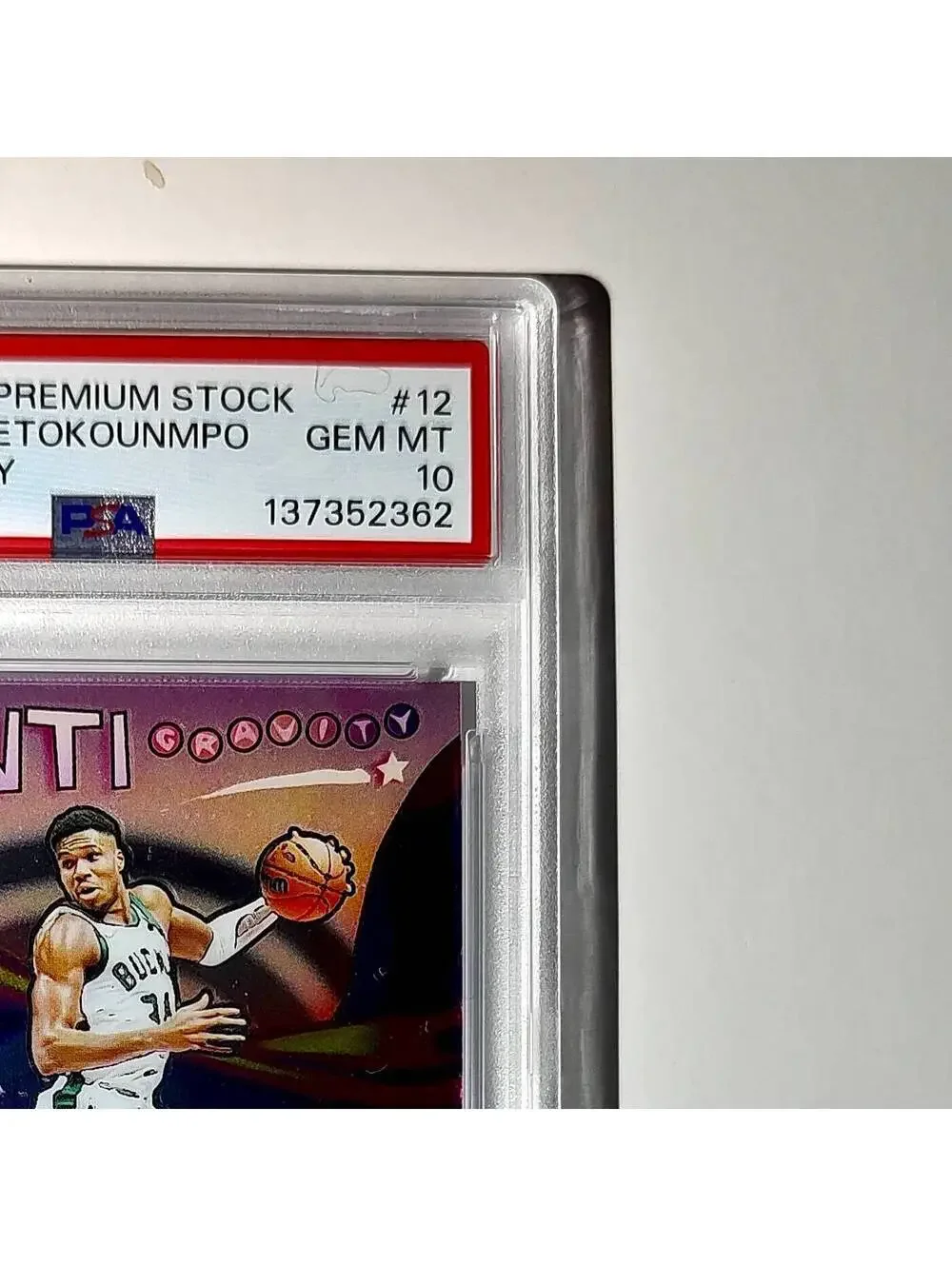 Giannis Antetokounmpo 2023 Panini Hoops Premium Anti Gravity #12 PSA 10 Gem Mint